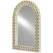 Ellaria 48 X 33 inch Natural Bone/Brass/Mirror Wall Mirror