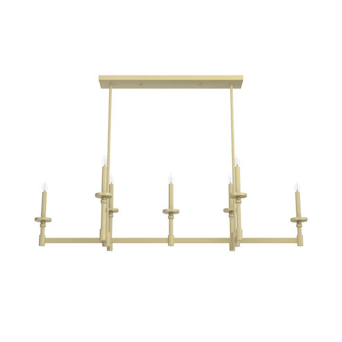 Briargrove 7 Light 51 inch Modern Brass Linear Chandelier Ceiling Light