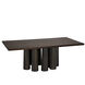 Severity 84 X 44 inch Dark Walnut & Ebony Dining Table