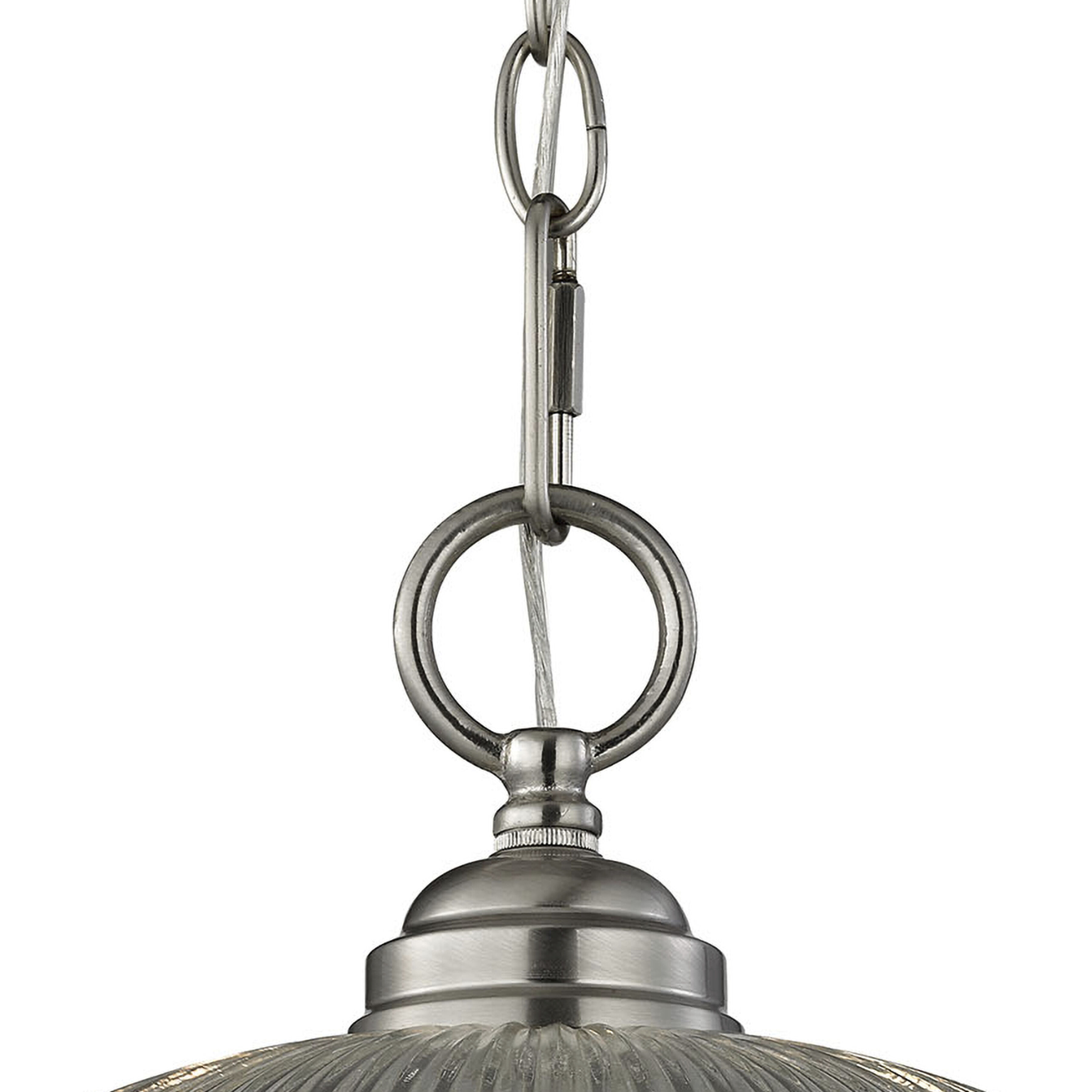 Liberty Park 1 Light 12 inch Brushed Nickel Pendant Ceiling Light
