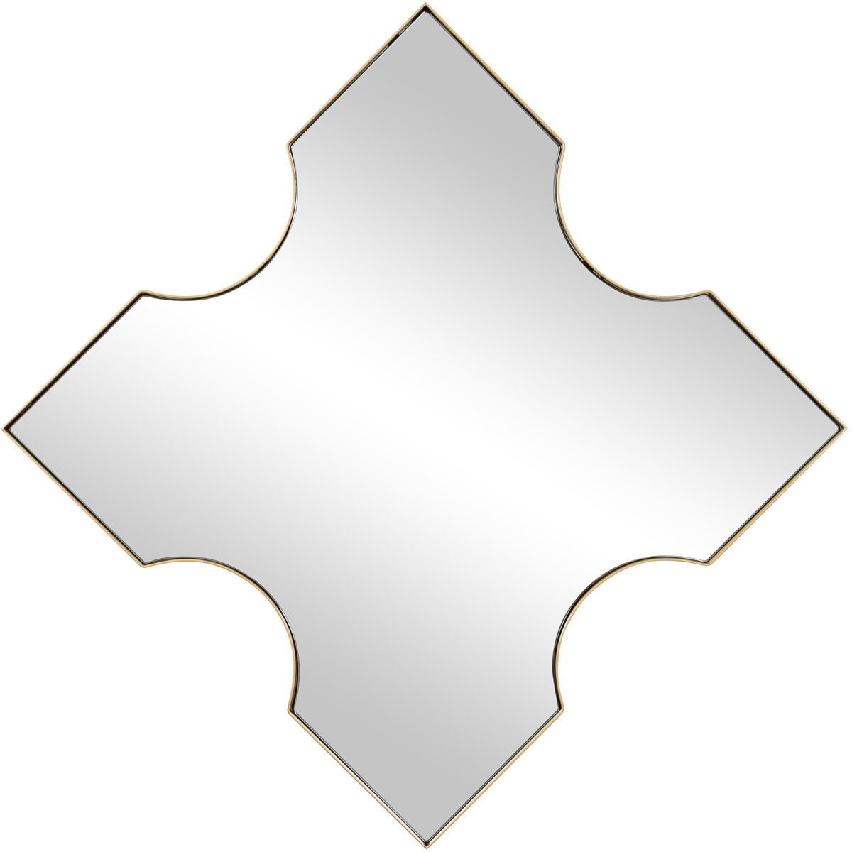 Extra 30 X 30 inch Gold Accent Mirror