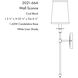 Calera 1 Light Coal Black Wall Sconce Wall Light