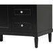 Bennett 60 X 21 X 35 inch Black Vanity Sink Set