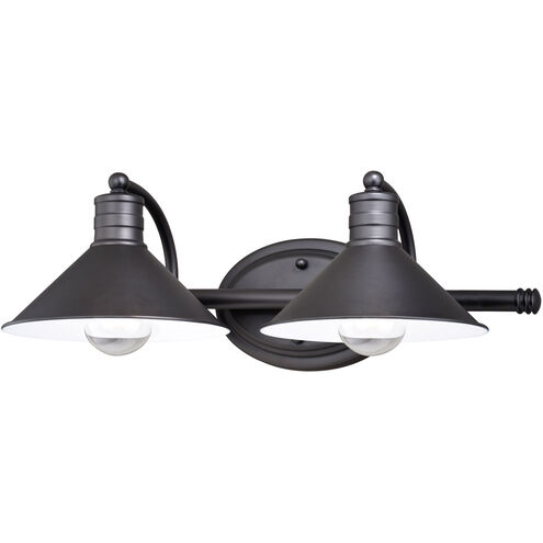 Akron LED 18 inch Oil Rubbed Bronze and Matte White Bathroom Light Wall Light in 2