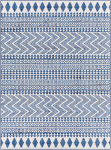 Cesar 108 X 79 inch Blue Rug in 7 x 9, Rectangle