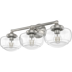 Saddle Creek 3 Light 23.5 inch Brushed Nickel Vanity Light Wall Light