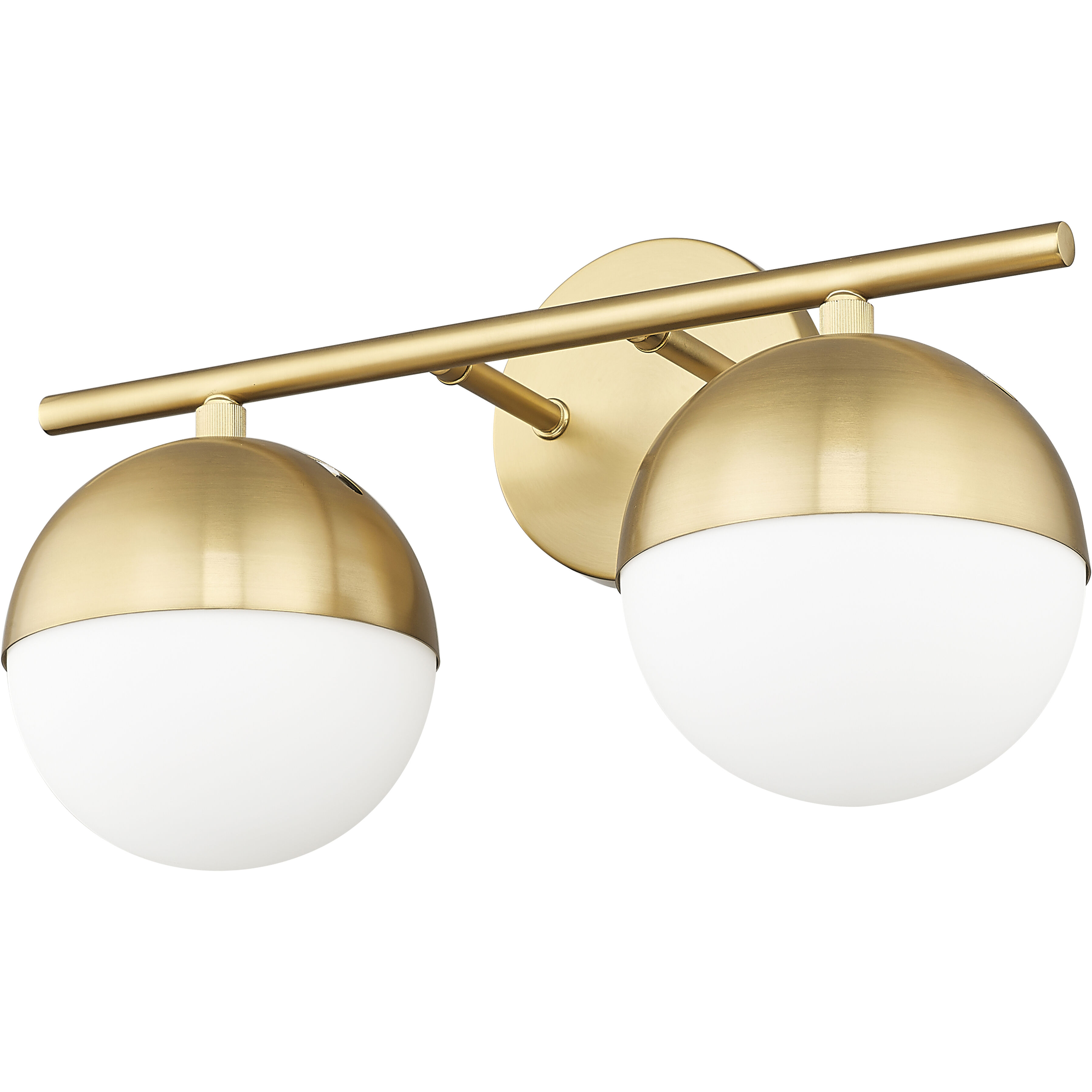 Realm Sphere 2 Light 16 inch Modern Gold Bath Vanity Wall Light