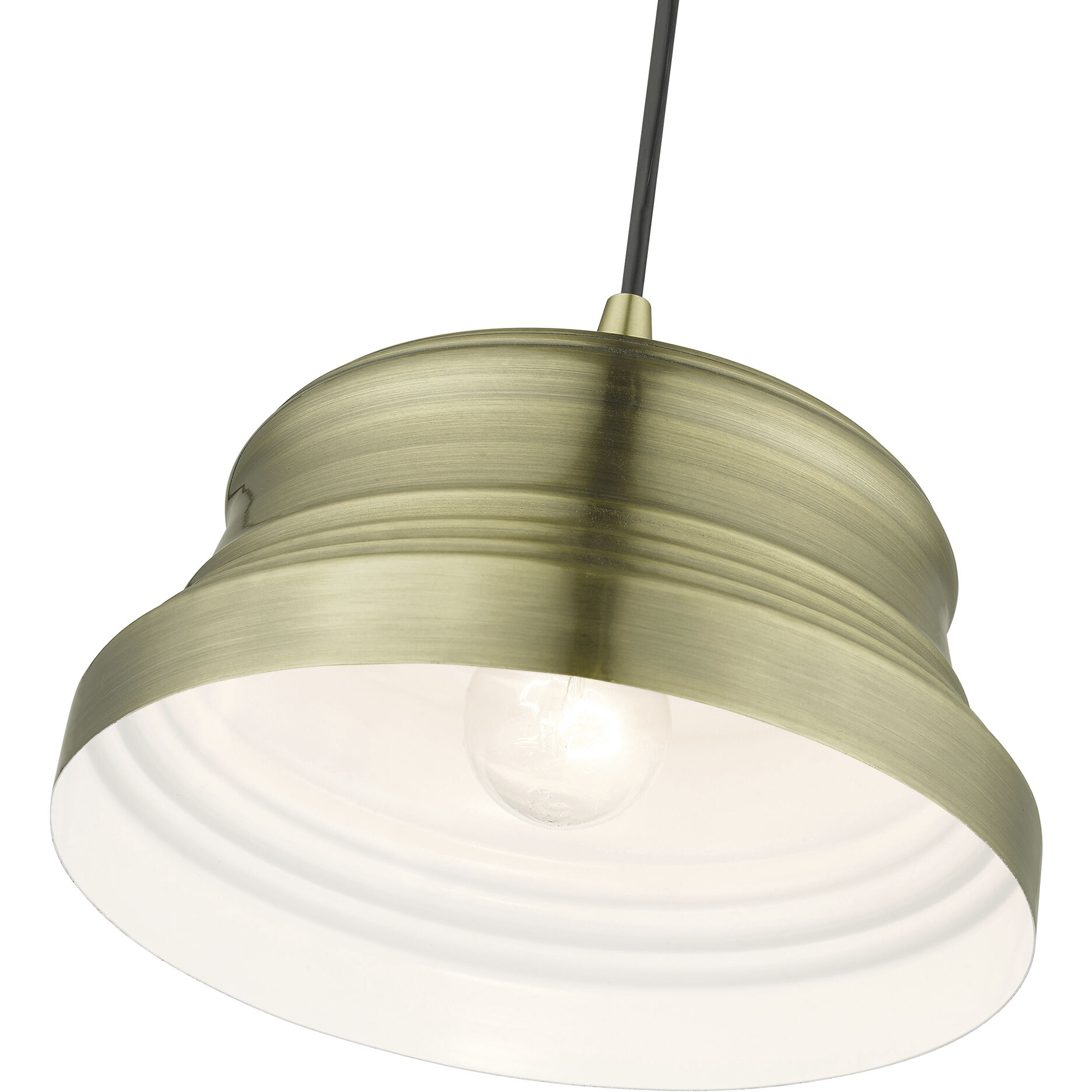 Endicott 1 Light 10 inch Antique Brass Pendant Ceiling Light