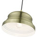 Endicott 1 Light 10 inch Antique Brass Pendant Ceiling Light