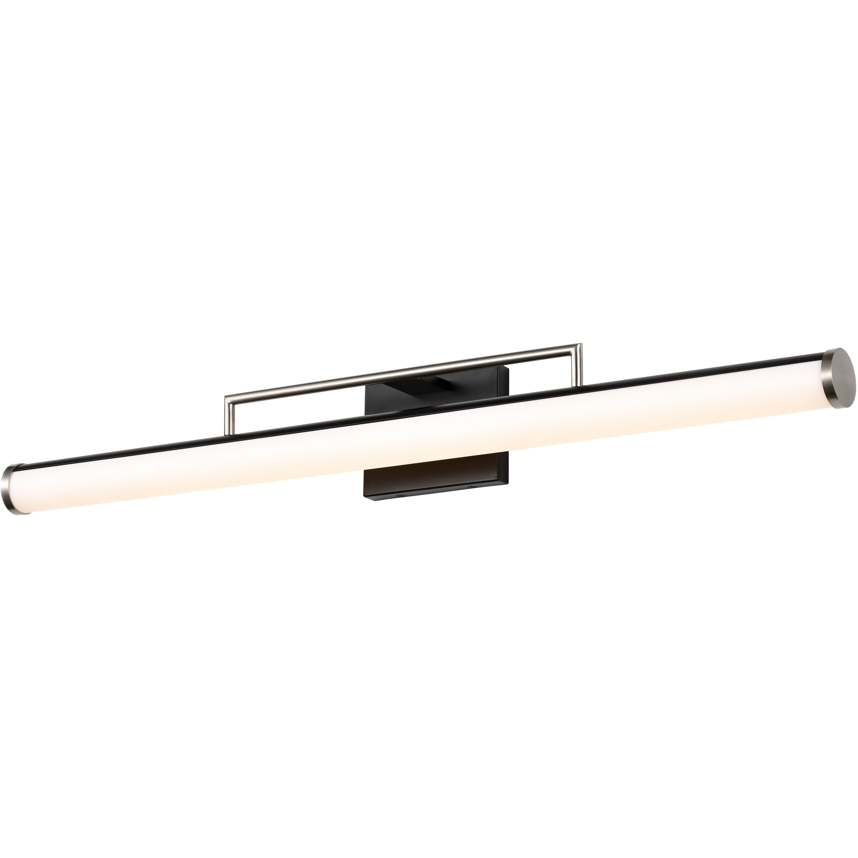 Solano LED 36 inch Black and Brushed Nickel Bath Vanity Light Wall Light