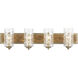 Hammer Time 4 Light 33 inch Havana Gold/Cinnamon Bath Vanity Wall Light