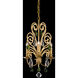 Signature Conclave 4 Light 13.5 inch Tourmaline Mini Chandelier Ceiling Light in Clear and Black Diamond