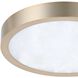 Argyle LED 12 inch Champagne Gold Flush Mount Ceiling Light