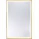 Paulding 48 X 32 inch Gold Mirror, Frontlit