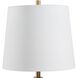 Sieler 19 inch 150 watt Moss Green and Antique Brass Table Lamp Portable Light