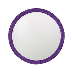 Amelia Glossy Royal Purple Wall Mirror