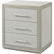 Maxwell 24 X 22 inch Cashmere Nightstand, Wooden, 3-Drawer