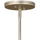 Reverie LED 20 inch Champagne Gold Chandelier Ceiling Light, Semi-Flush Mount