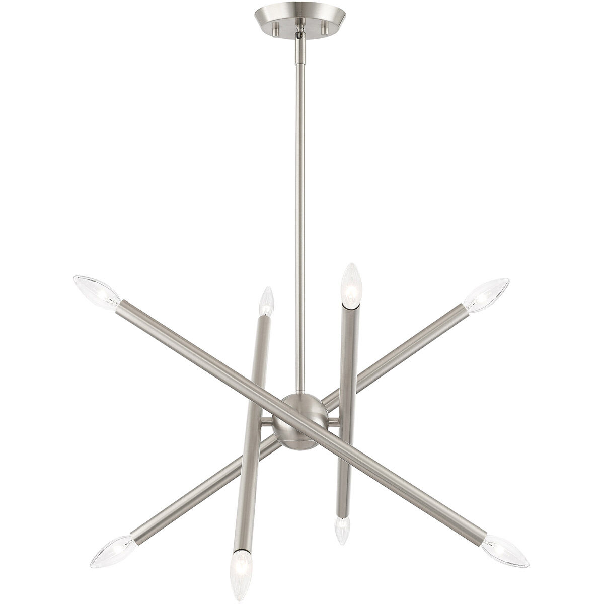 Soho 8 Light 20 inch Brushed Nickel Chandelier Ceiling Light