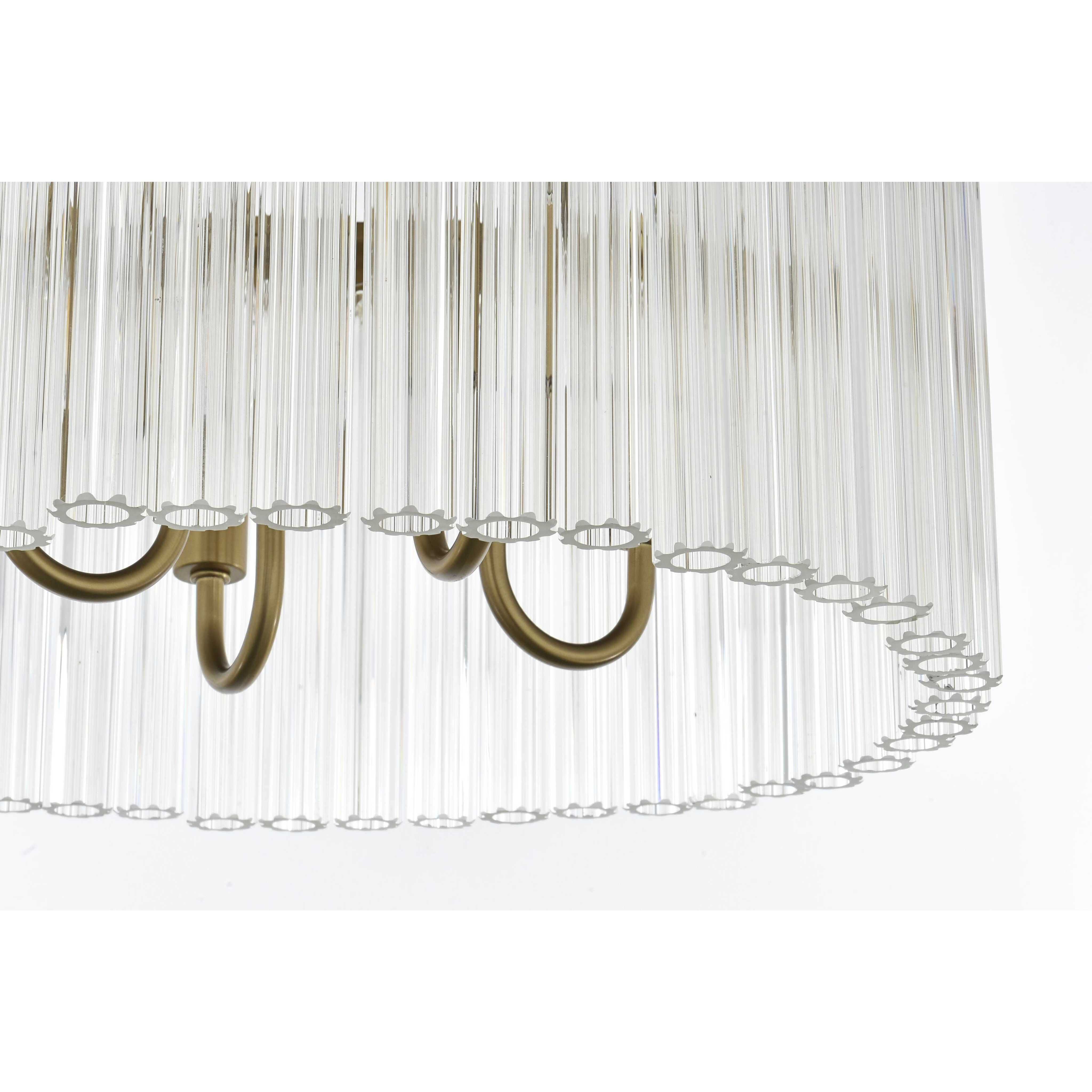 Harlow 4 Light 16 inch Satin Gold Flush Mount Ceiling Light