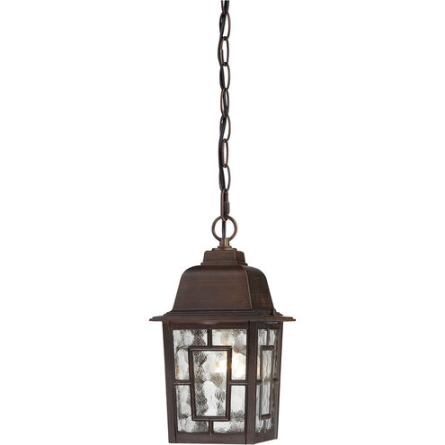 Banyan 1 Light 6 inch Rustic Bronze Outdoor Hanging Lantern