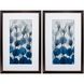 Florals Collection Blue Framed Art