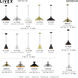 Geneva 1 Light 7 inch White with Brushed Nickel Accents Mini Pendant Ceiling Light
