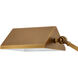 Repertoire 50.75 inch 7 watt Antique Brass and White Floor Lamp Portable Light