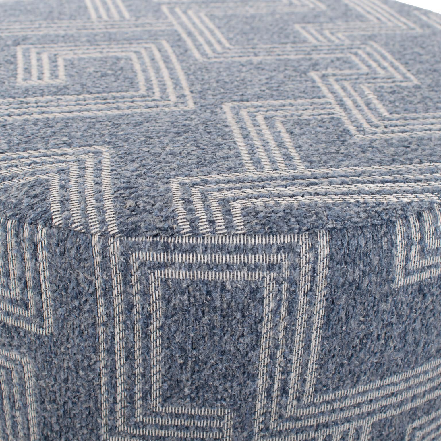 Syros Universal 18 inch Denim Outdoor Ottoman