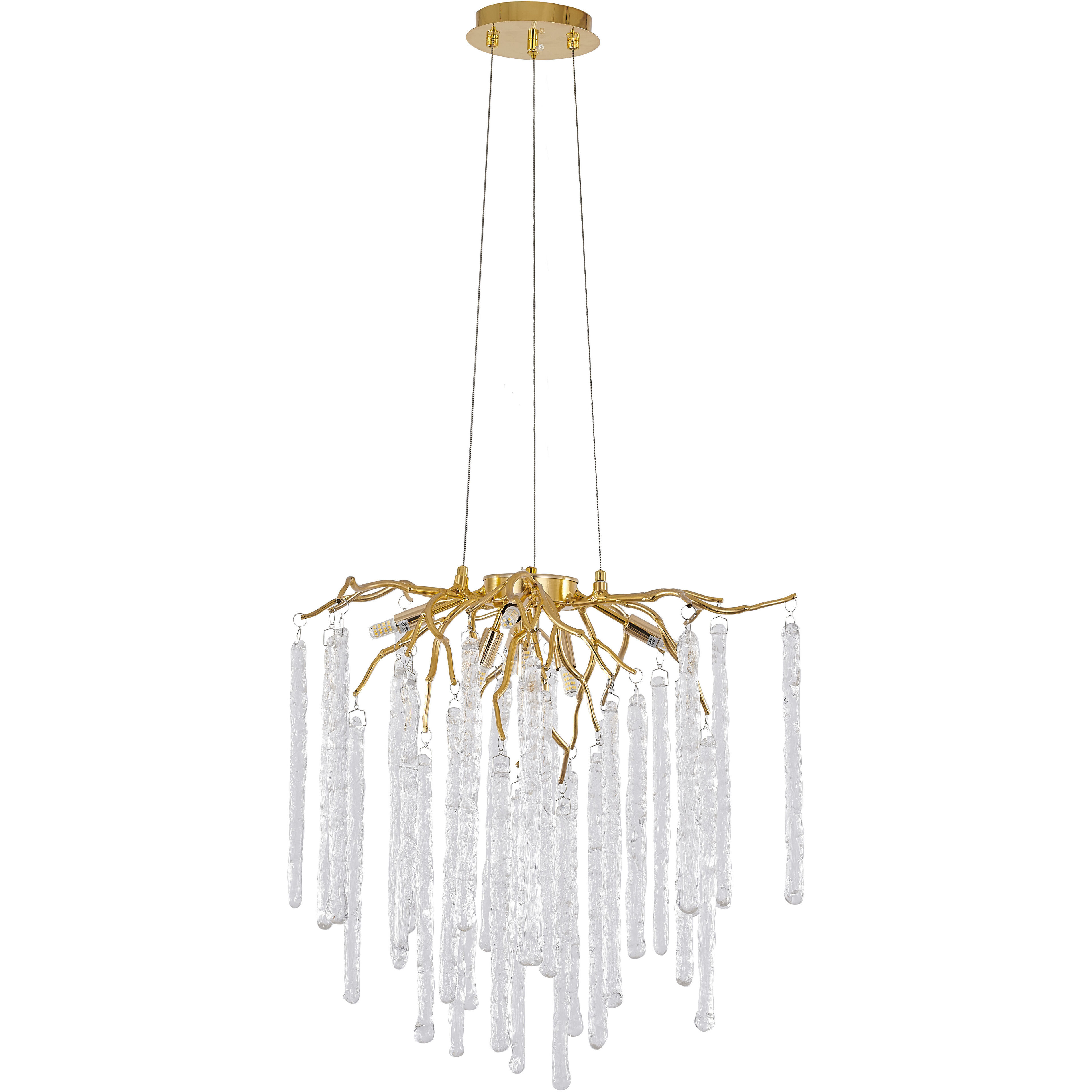 Canada 10 Light 23.6 inch Gold Chandelier Ceiling Light