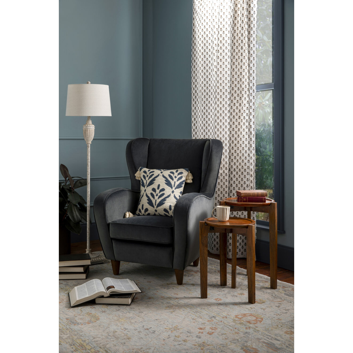 Giulietta Medium Gray / Dark Brown Accent Chairs