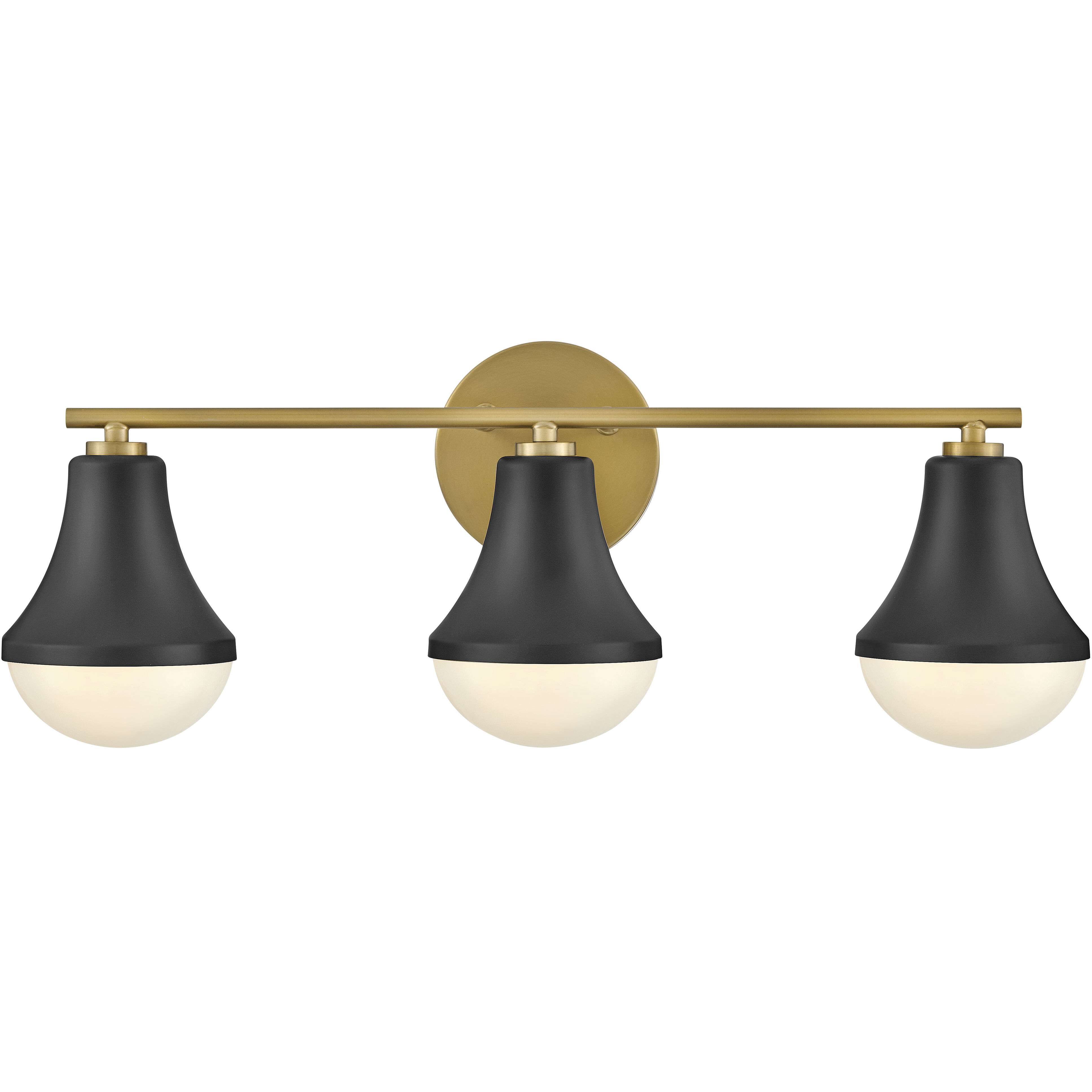 Haddie LED 24 inch Black Bath Light Wall Light