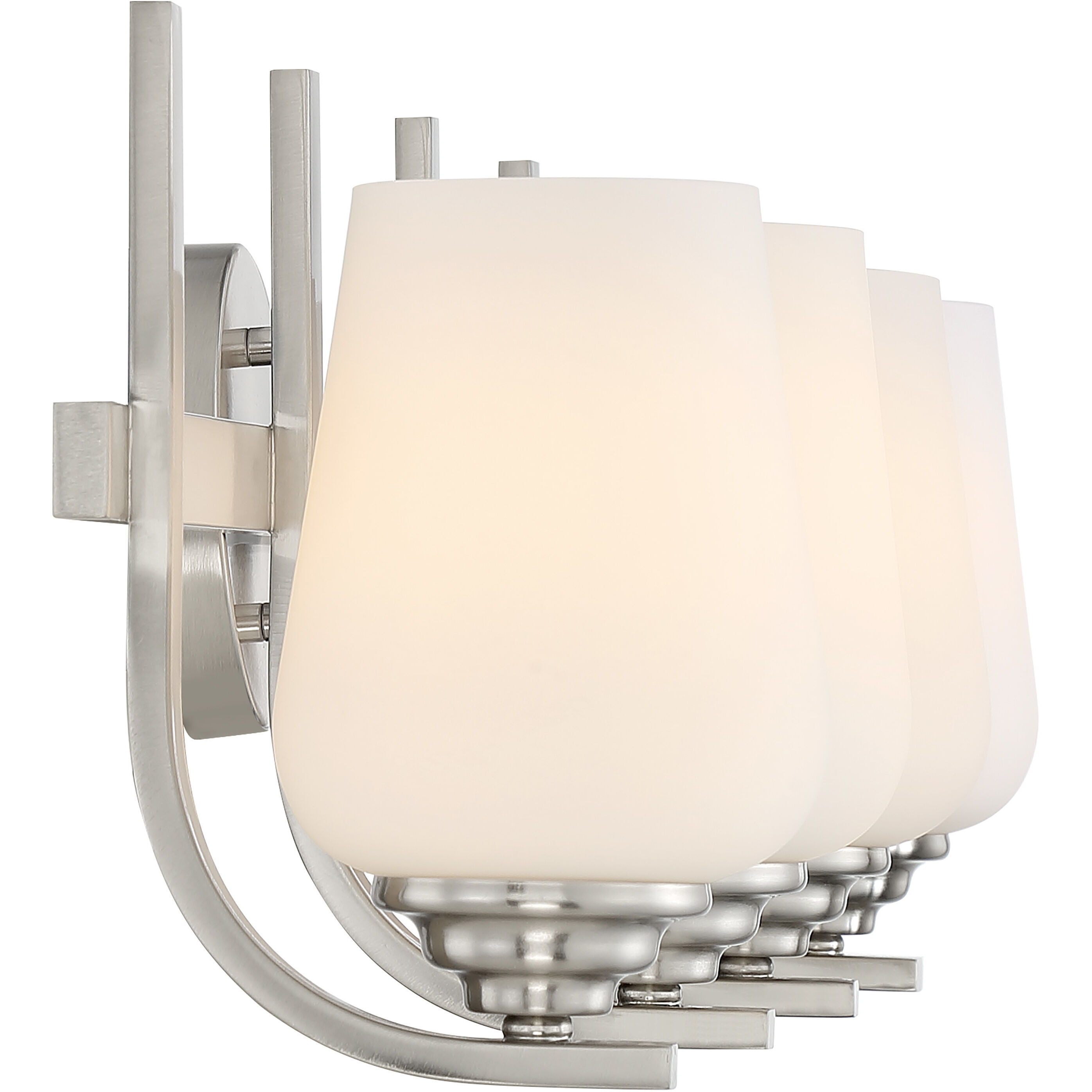 Shyloh 4 Light 31 inch Brushed Nickel Bath Light Wall Light