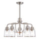 Lawrenceville 5 Light 24 inch Brushed Nickel Dinette Chandelier Ceiling Light