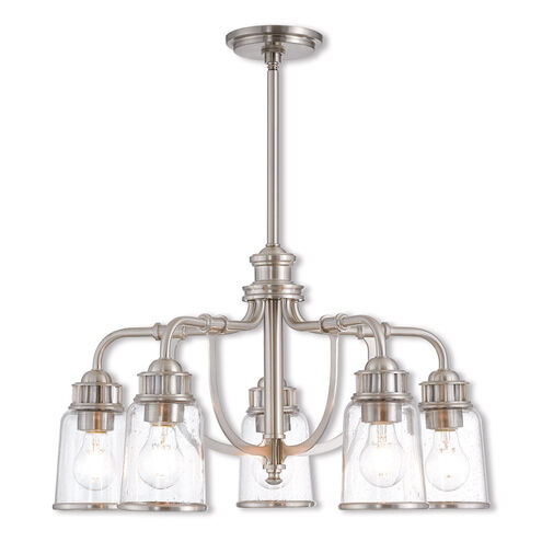 Lawrenceville 5 Light 24 inch Brushed Nickel Dinette Chandelier Ceiling Light