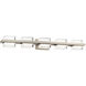 Interlok LED 36 inch Brushed Nickel Bath Vanity & Wall Light in 4000K, dweLED