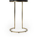 Shounderia Marble Side Table in Black