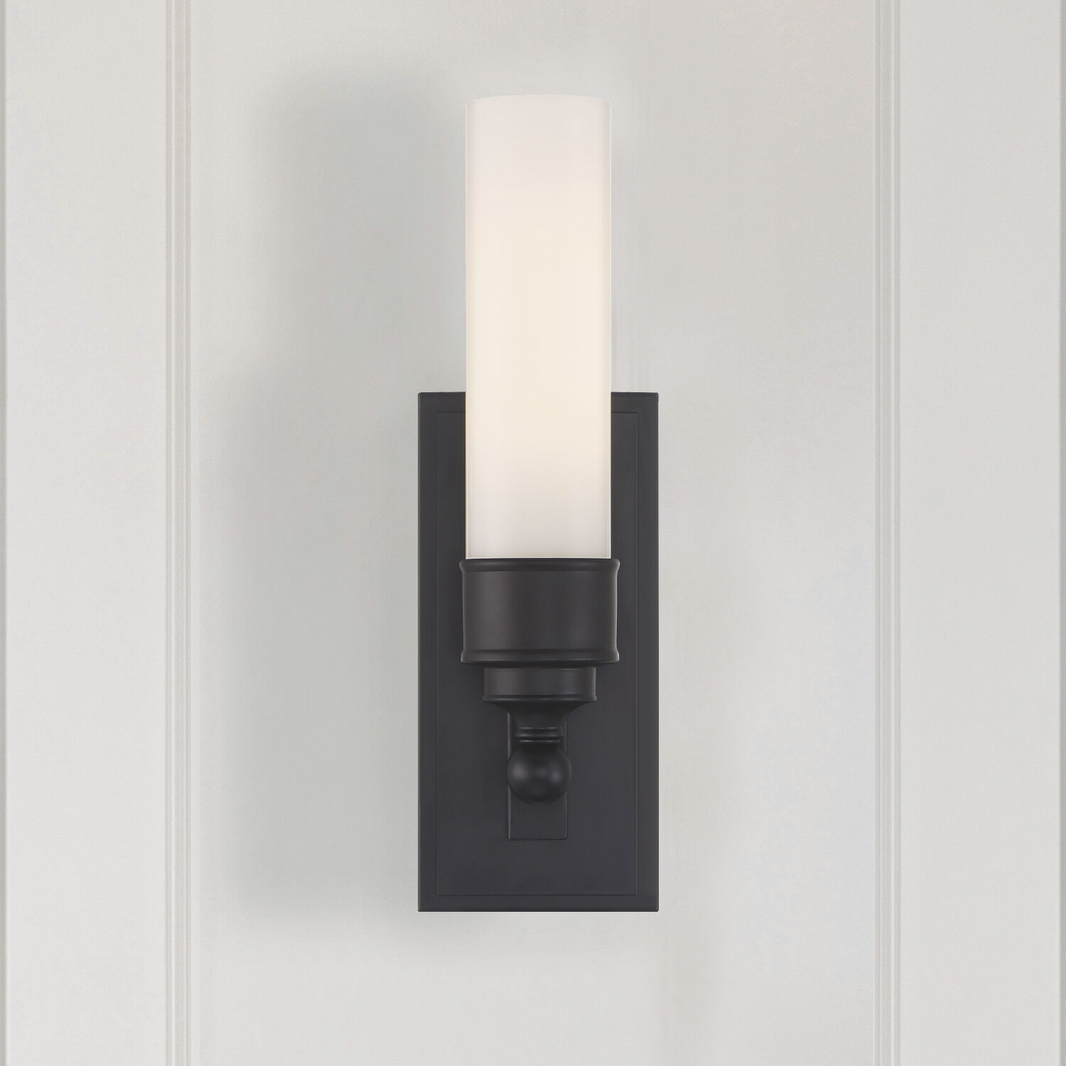 Wilcox Bath Sconce Wall Light in Matte Black