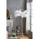 Anita 81.9 inch 3.00 watt White/Gold Floor Lamp Portable Light