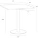 Claudia White / Pewter Bistro Table