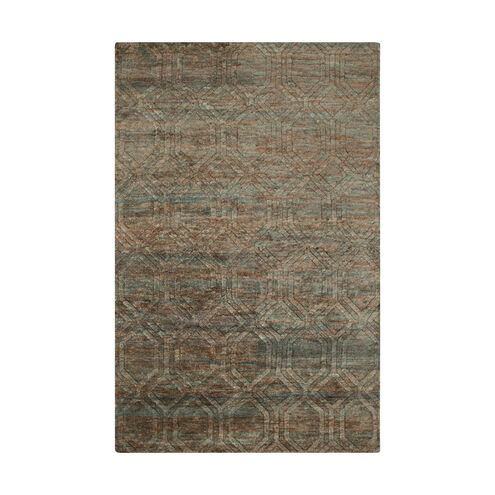 Galloway 63 X 39 inch Green and Neutral Area Rug, Jute