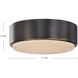 Blanco LED 7.88 inch Vintage Brass/Alabaster Flush Mount Ceiling Light