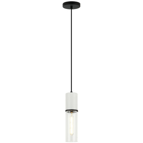 Marmor 1 Light 3.38 inch Matte Black and White Marble Pendant Ceiling Light