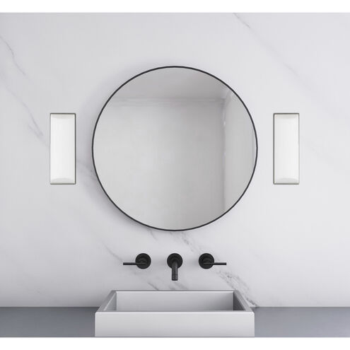 Signature 1 Light 14 inch Brushed Steel Vanity Light Wall Light, Small