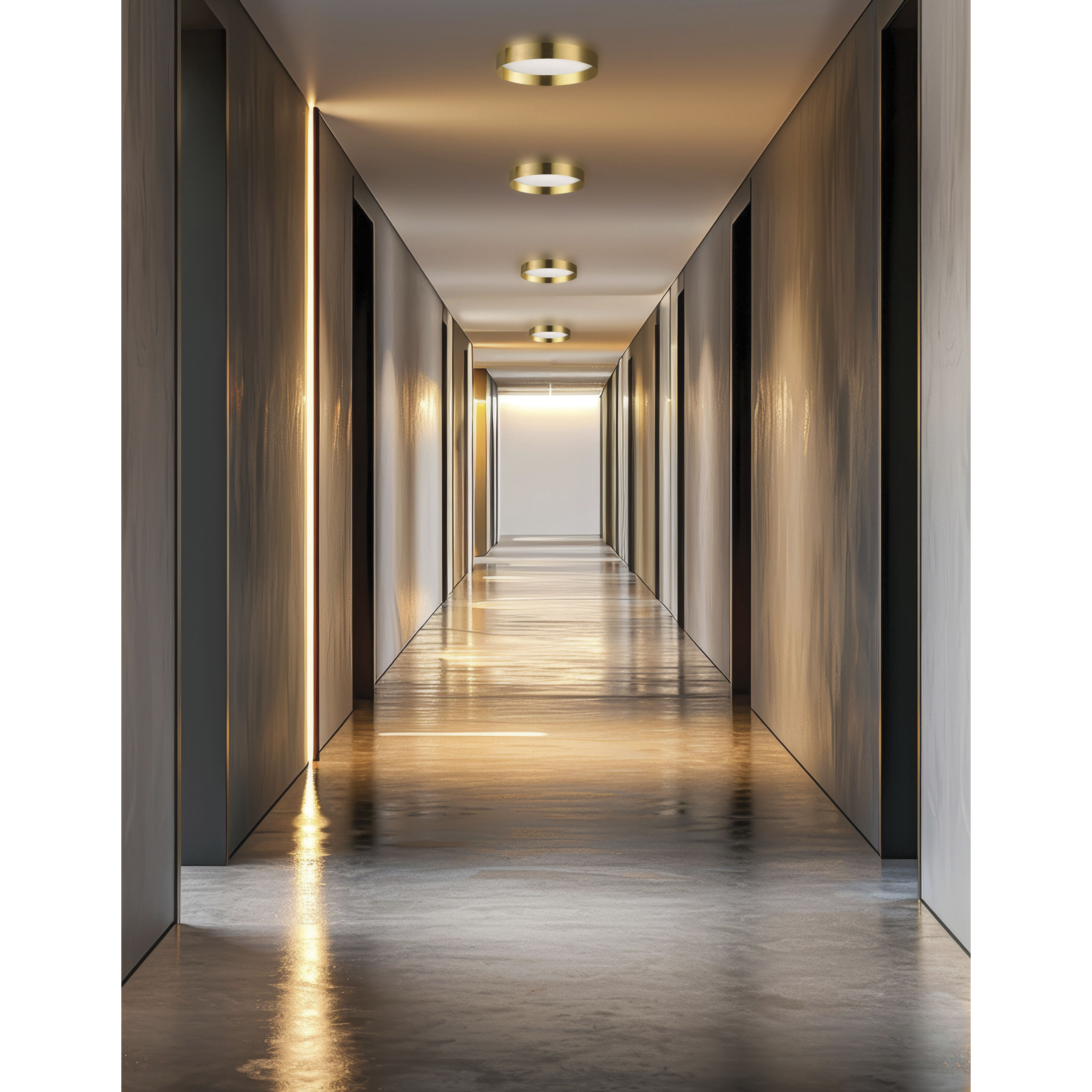 Carmen LED 15 inch Aged Brass Flush Mount Ceiling Light