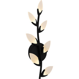Flores LED 8.75 inch Matte Black Wall Sconce Wall Light, Small