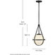 Colby 1 Light 11.25 inch Black Pendant Ceiling Light