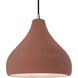 Radiance LED 13.5 inch Canyon Clay and Brushed Nickel Pendant Ceiling Light