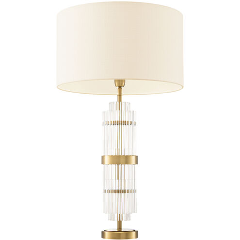 East 30.71 inch 40.00 watt Antique Brass Table Lamp Portable Light