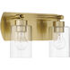 Hendrix 2 Light 14 inch Satin Brass Vanity Light Wall Light